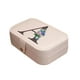 thumbnail image 1 of Xihbxyly Organizador de Pendientes, Elegante Joyero de Franela, Ganchos Multifuncionales para Collares, Compartimentos Ondulados para Anillos, Solución para Guardar Pulseras, Elegante Opción de Regal, 1 of 3