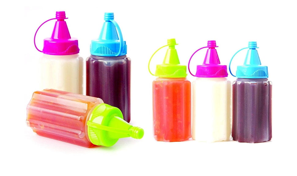 travel size condiment bottles