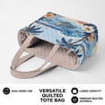 thumbnail image 5 of Pzuqiu Hawaiian Ocean Turtle Print Large Capacity Quilted Tote Bags for Women,Minimalist Lightweight Clear Shoulder Hobo Handbag for Work Travel Shopping College Everyday Use, 5 of 7