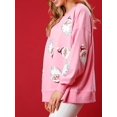 thumbnail image 4 of Suéter navideño de moda con lentejuelas Y2K, estampado gráfico, cuello redondo, informal, cómodo, suelto, de manga larga, para uso diario, 4 of 4