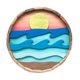 thumbnail image 2 of Novel Wood Wall Hanging Round Panel Hall Hallway Bar Front Door Window Pendants Wedding Halloween Decoration , Soledad Decoraciones colgantes de la pared, 2 of 7