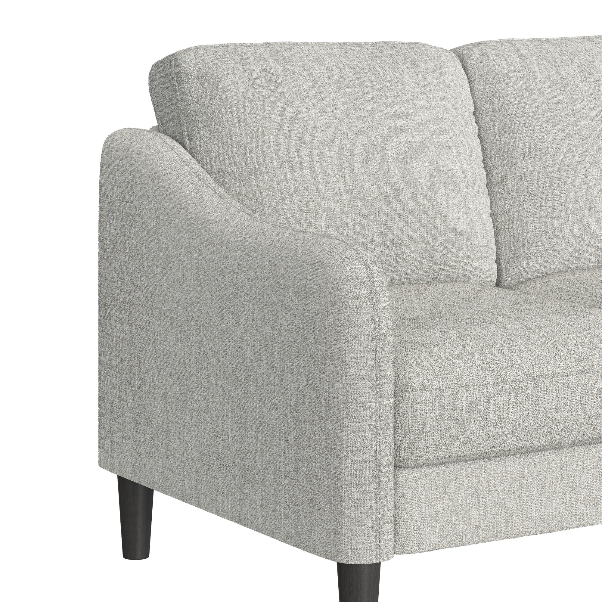 Mainstays Westley Swoop Arm 74" Sofa, Warm Gray