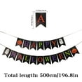 thumbnail image 3 of Mikilon Halloween Ornaments, Halloween Banner, Fabric Letter Print Banner Pulling Flag With Halloween Party Decoration Indoor And Outdoor Home, black, 3 of 6