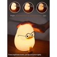 thumbnail image 3 of Luz nocturna infantil de pato emo, luz nocturna de silicona premium para niños, linda lámpara de silicona regulable para un ambiente relajante a la hora de dormir., 3 of 5
