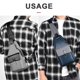 thumbnail image 5 of Bolso de hombro impermeable para hombre, bolso de mensajero USB, bolso de hombro informal para hombre, tela Oxford, 5 of 5