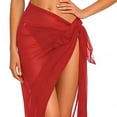 thumbnail image 5 of Women Sarong Swimsuit Coverups Long Bikini Wraps Sheer Beach Bathing Suit Cover Up Fashion Clothing, 5 of 5