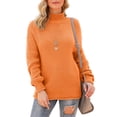 thumbnail image 5 of Aiyino Women's Turtleneck Batwing Sleeve Loose Oversized Chunky Knitted Pullover Sweater Jumper Tops, 5 of 9