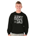 thumbnail image 3 of US Army Dad Military Father Star Logo Men's Big & Tall Crewneck Sweatshirt Brisco Brands 4X, 3 of 5