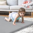 thumbnail image 5 of - Tapete de espuma para bebé, tapete de juego plegable para zona de juego, tapete acolchado para sala de juegos de niños, alfombra gruesa de felpa plegable para habitación de bebé, tamaño, 5 of 5