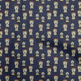 thumbnail image 1 of oneOone Cotton Flex Dark Blue Fabric Circus Quilting Supplies Print Sewing Fabric By The Yard 40 Inch Wide, 1 of 5