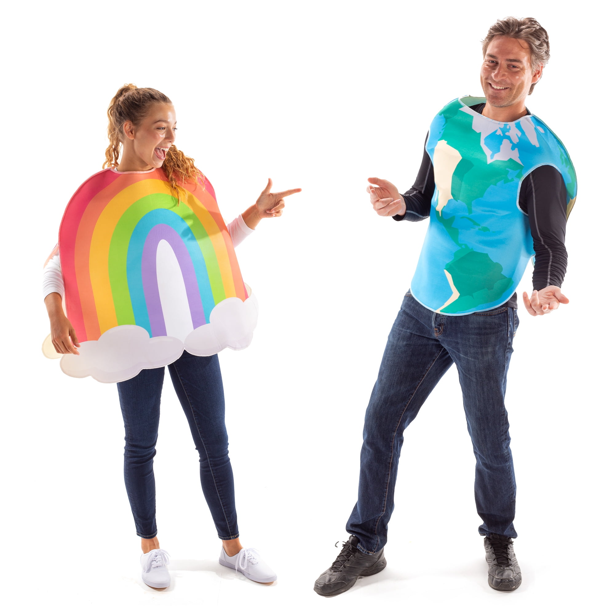 Planet Earth Halloween Costume - Unisex World Space Globe Body Suit for Adults