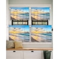 thumbnail image 2 of Ocean Sunrise Sunset Short Blackout Curtains 24 Inch Long Beach Waves Sea Scenery Rod Pocket Kitchen Curtains, 2 Panels Thermal Insulated Room Darkening Drapes for Bedroom, 30"W x 24"L, 2 of 5