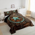 thumbnail image 3 of Castle Fairy Texas Stars Full Size Comforter Sets,Vintage Western Bedding Sets, 3 of 8