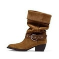 thumbnail image 6 of Wowcloth Women's Casual Western Cowboy Ankle Boots – Stylish Buckle Detail with Chunky Heel & Pointed Toe Design, Versatile for Everyday Outfits, 6 of 9