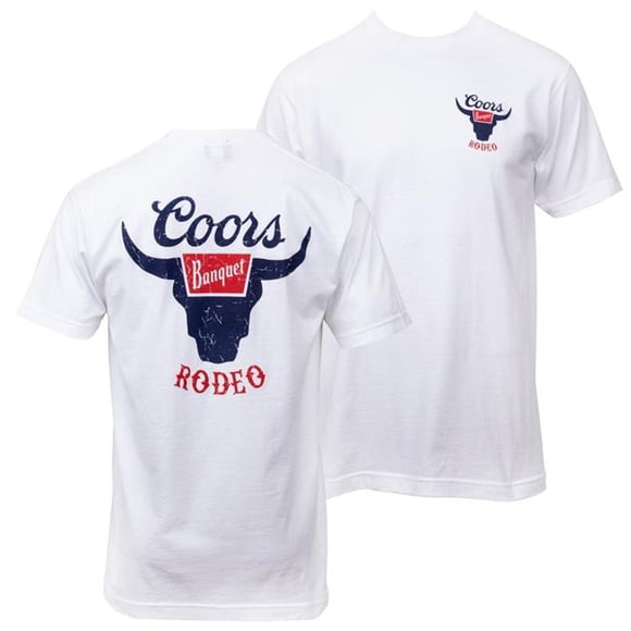 Coors Rodeo Front & Back Print T-Shirt, Extra Large