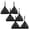 Black, variant on VBEWZET 3 Pack Women French Lace Bralette, Wireless Thin Triangle Cup Bra Set, Soft Push Up Bras for Small Bust Daily Wear Black XL
