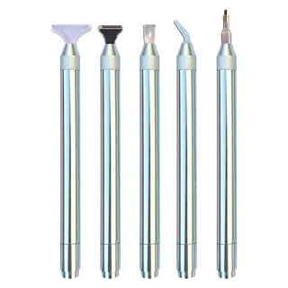 Outus 6 Pieces LED Diamond Painting Drill Pen Point Drill Pen with Light 5D  Diamond Painting Tool 15 Pieces Replacement Pen Heads 20 Pieces Painting