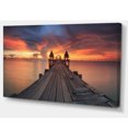 thumbnail image 2 of Glowing Sky and Long Wooden Bridge, 2 of 3