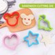 thumbnail image 5 of Cortador de frutas para sándwich DIY, cortador de galletas y galletas de acero inoxidable 430, cortador de masa de pan con formas de dinosaurios y corazón de estrella Micky Sincero Hogar, 5 of 6