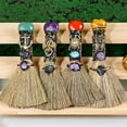 thumbnail image 3 of DESIGNICE Crystal Broom,Delicate &Warm Gemstone Broom,Not Convenient to Fade,Style5, 3 of 4