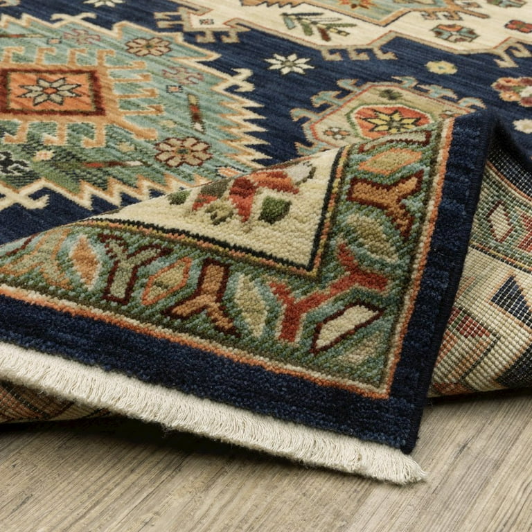 2' X 3' Foam Blue Pumpkin And Golden Yellow Abstract Power Loom Stain Resistant Area Rug 2' X 3' Foam Blue Pumpkin And Golden Yellow Abstract Power Loom Stain Resistant Area Rug