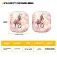 thumbnail image 5 of KUIFORTI Running Horse Windshield Sun Shade, 2 Pieces Reusable Car Window Shade Sun Visor for Truck, Van or SU, Foldable Sun Shield for Heat and UV Protection, 5 of 5