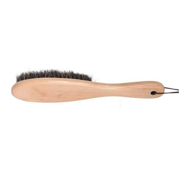 Wosthever Cepillo de pelo de caballo para ropa, mango de de mano, reemplazo de abrigo para el hogar, cepillos para barba, herramienta de Suministros de limpieza para el hogar Color natural
