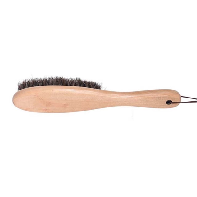 Yuarrent Cepillo de pelo de caballo para ropa, mango de de mano, reemplazo de abrigo para el hogar, cepillos para barba, herramienta de Suministros de limpieza para el hogar Color natural