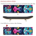 thumbnail image 2 of Cat Skateboard Grip Tape Stickers Pack of Two - Emery Surface, PVC Backing, 8.8x32.6in/22.4x83 cm, 2 of 5