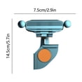 thumbnail image 3 of Car Phone Mount for Screen, Auto Clamping Hands-Free Holder, Anti-Vibration Cradle 360 Rotation Dashboard Stand Compatible with iPhoneand Android, 3 of 6