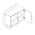 thumbnail image 3 of Armoire supérieure accrochable HangUps de Prepac de 36 po, 3 of 5