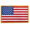 thumbnail image 1 of American Flag Patch - Officially Licensed, Embroidered Iron-on/Sew-on Rayon Patch - 6" x 4", 1 of 1