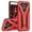 Red & Black, variant on Zizo STATIC Series compatible with Samsung Galaxy Amp Prime 3 Case Military Grade Drop Tested with Built In Kickstand SILVER BLACK