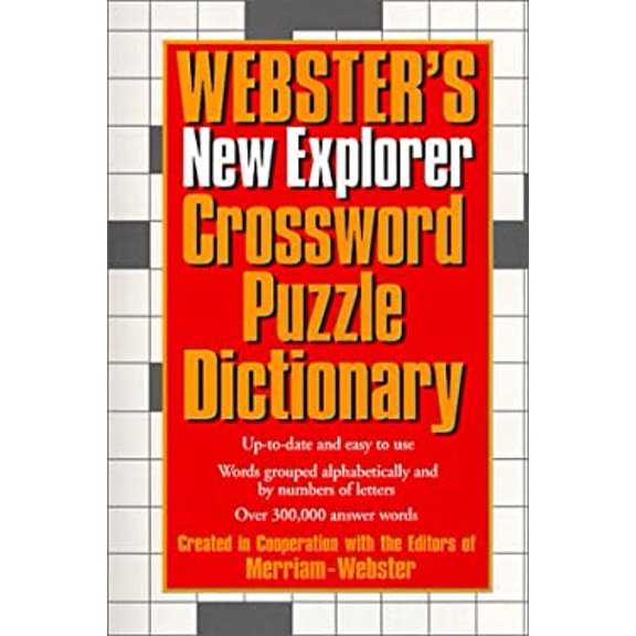 Pre-Owned Webster's New Explorer Crossword Puzzle Dictionary (Hardcover) 1892859033 9781892859037