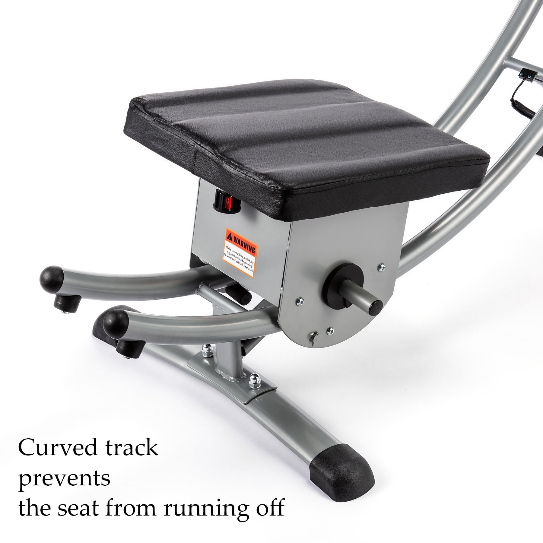 Zelus Abdominal Trainers Ab Coaster Home Gym Equipment Adjusting Folding Ab Machine for Core Fitness