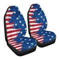 thumbnail image 7 of ZIATUBLE American Flag Front Seat Cover Set Dog Paw Vehicle Seat Protector Car Cover Fit for Cars Sedan SUV 2 Pcs Breathable Driver Seat Covers Auto Interior Accessory for Women for 4th of July, 7 of 7