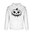 thumbnail image 5 of Sudadera con capucha de Halloween para hombre, informal, de moda, con cuello redondo, estampado, manga larga, blusa de poliéster, 5 of 5