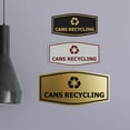 thumbnail image 3 of Fancy Cans Recycling Sign (White/Red) - Medium, 3 of 5