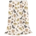 thumbnail image 2 of Fuzoiu nuts leaf Butterfly Print Ultra-Soft Micro Fleece Blanket,All Seasons Flannel Throw, Lightweight Blanket for Bed, Sofa, Couch, Movie Night, Camping, and Travel-40"x30", 2 of 7