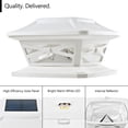 thumbnail image 2 of Davinci FlexFit Solar Post Cap Lights - Bright LEDs, Cordless, 4x4 5x5 6x6 Deck or Fence Posts, 2 of 6