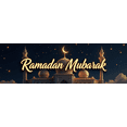 thumbnail image 4 of Ramadan Themed Banner with Crescent Moon Starry Night Background Mosque Elements Backdrop Party Decorations for Ramadan Celebrations Iftar Gatherings Family Parties Islamic Events Cultural Festivities, 4 of 8