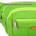 thumbnail image 4 of Riñonera deportiva de lona informal para hombre y mujer, con un solo hombro, impermeable, para exteriores, color verde, 4 of 5