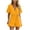 Yellow, variant on biudgviw Womens Summer Rompers Short Sleeve V Neck Jumpsuits Drawstring Casual Ruffle Hem Shorts Beach Vacation Outfits