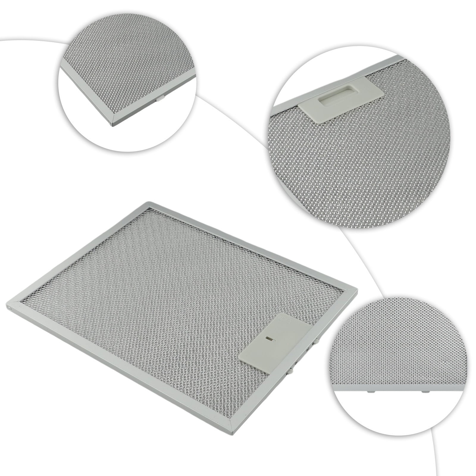 3Pcs Range Hood Filter Accessories Cooker Hood Grease Filter Kitchen Extractor Ventilation Aluminium Aspirator Filter Mesh