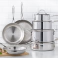 thumbnail image 5 of Henckels 11-Piece Stainless Steel Tri-Ply Clad Cookware Set – Induction-Ready, Oven Safe, Dishwasher Safe, 5 of 5