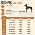 thumbnail image 2 of IDOMIK Warm Dog Coat, Canvas Dog Jacket, Reflective Fleece Pet Cold Weather Vest with Zipper Leash Hole, Brown, M, 2 of 8