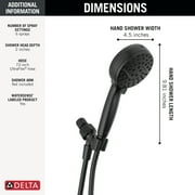6-Setting Hand Shower with Cleaning Spray - Delta 75739BL