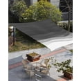 thumbnail image 3 of Sun Shade Sail 8x10Ft Watercolor Black and White Gradient Uv Block Sunshade Canopy Outdoor Shade Cover Rectangle Shade Cloth For Patio Garden Yard Deck Pergola, 3 of 6