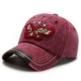 thumbnail image 1 of Gorra de béisbol de mezclilla lavada antigua retro de estilo coreano para hombres y mujeres, gorra de águila curva bordada de estilo callejero que combina con todo, de moda, 1 of 6