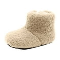 thumbnail image 2 of breaise Toddler Kids Boots Lightweight Winter Fuzzy Warm Boot Boys Girls Sherpa Fleece Lined Bootie, 2 of 9